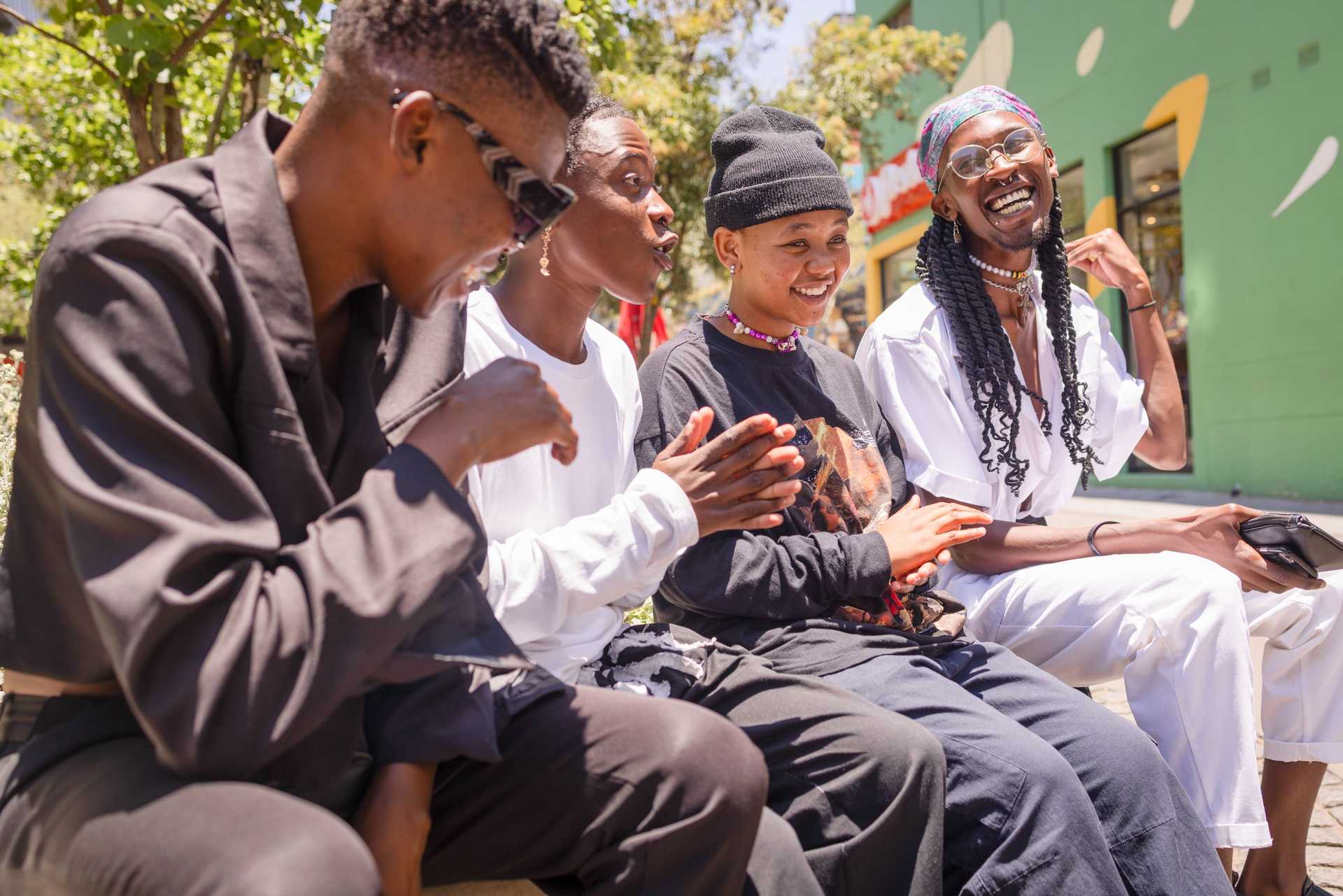 Young people smiling in Johannesburg, South Africa