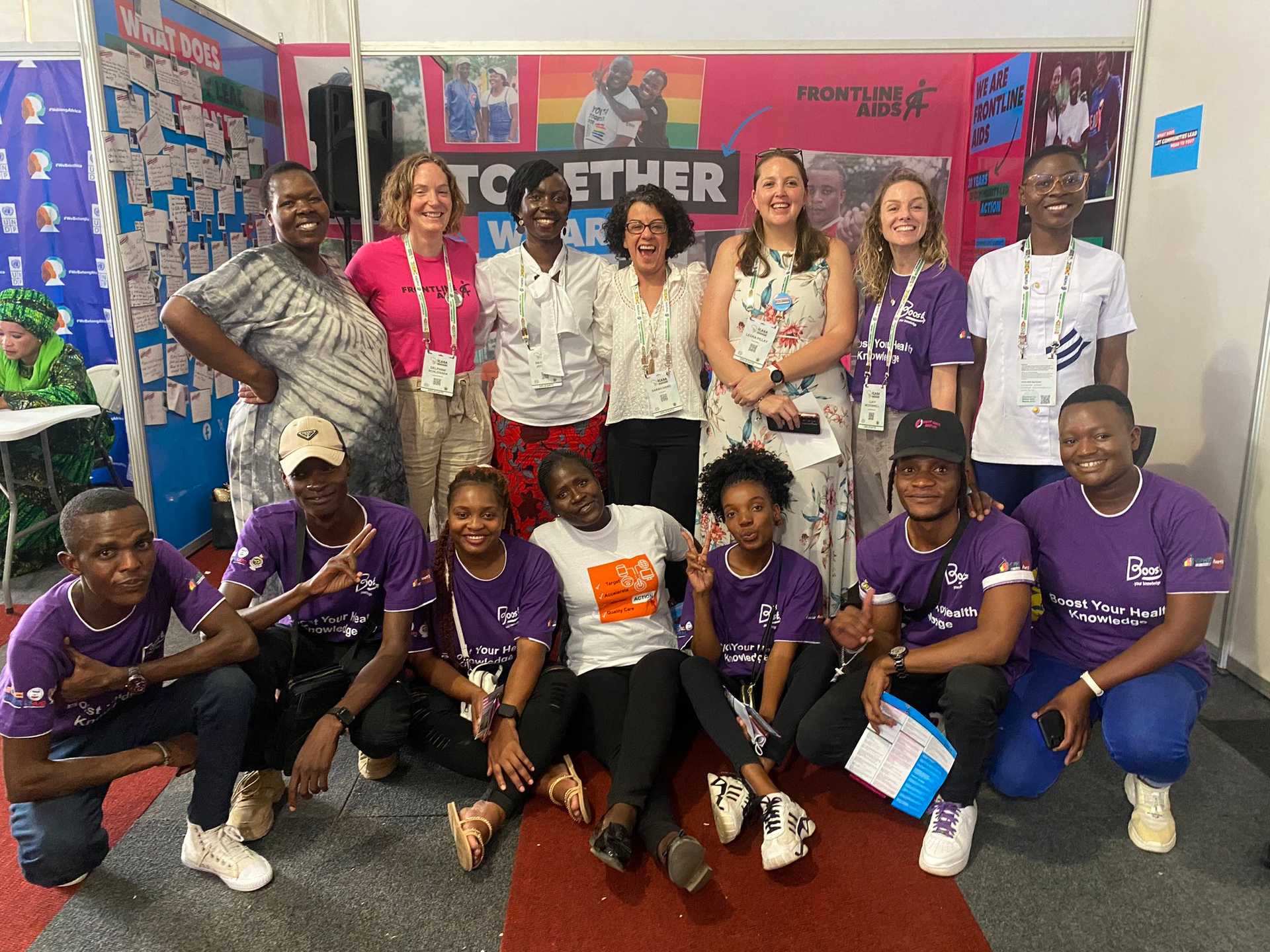 Avert, OPHID, LVCT Health and Frontline AIDS team at ICASA 2023